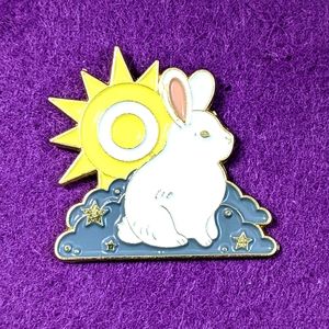 Sun Rabbit Pin